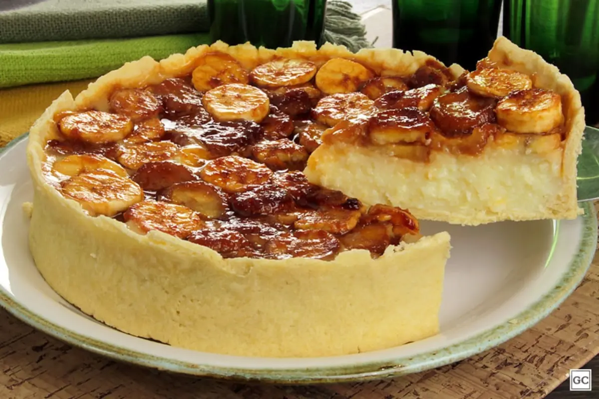 Torta de Banana com Massa Podre
