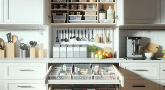 kitchen cabinet organization ideas