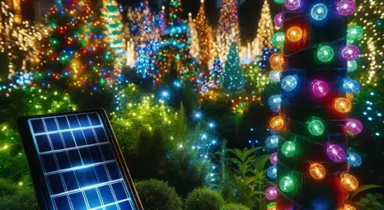 luces navideñas solares